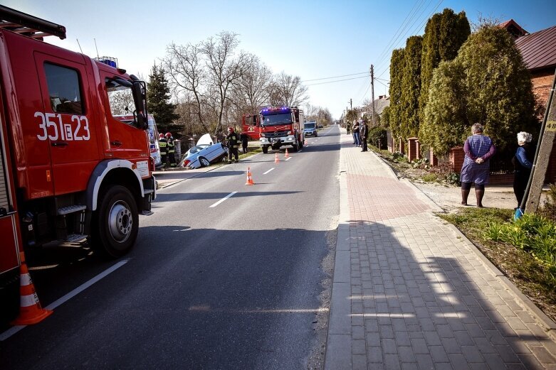  Czołowe zderzenie w Krężcach 