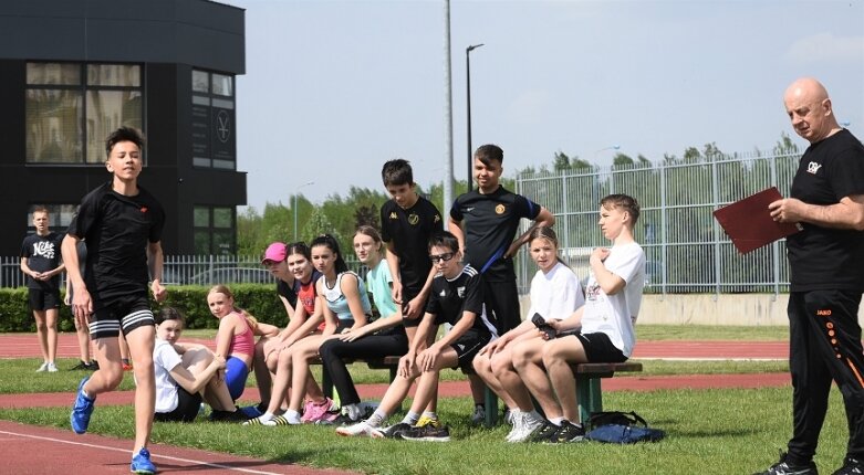  Drużynowa lekka atletyka na stadionie przy ulicy Tetmajera 