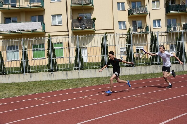  Drużynowa lekka atletyka na stadionie przy ulicy Tetmajera 