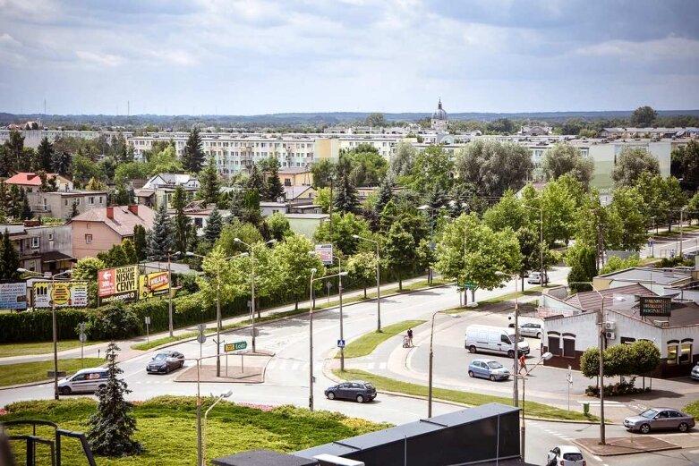  Jak wyglądają Skierniewice z wysokości 25 metrów 