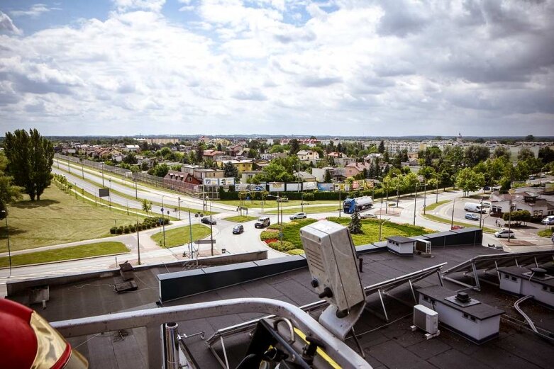  Jak wyglądają Skierniewice z wysokości 25 metrów 