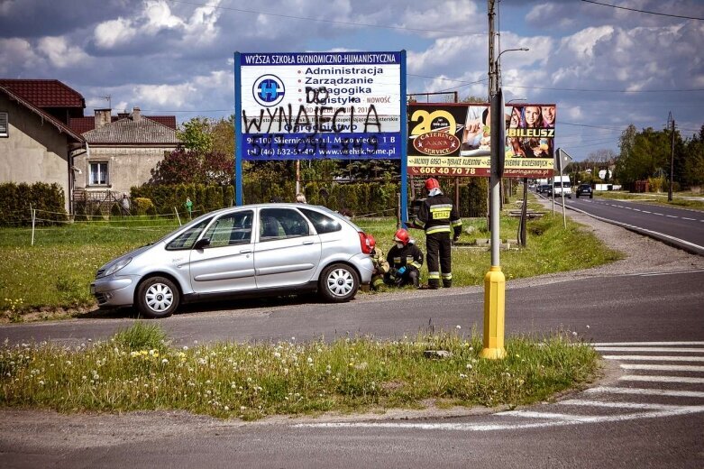  Kolizja na ulicy Mszczonowskiej w Skierniewicach 