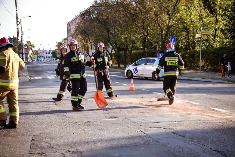  Kolizja trzech samochodów w centrum Skierniewic 