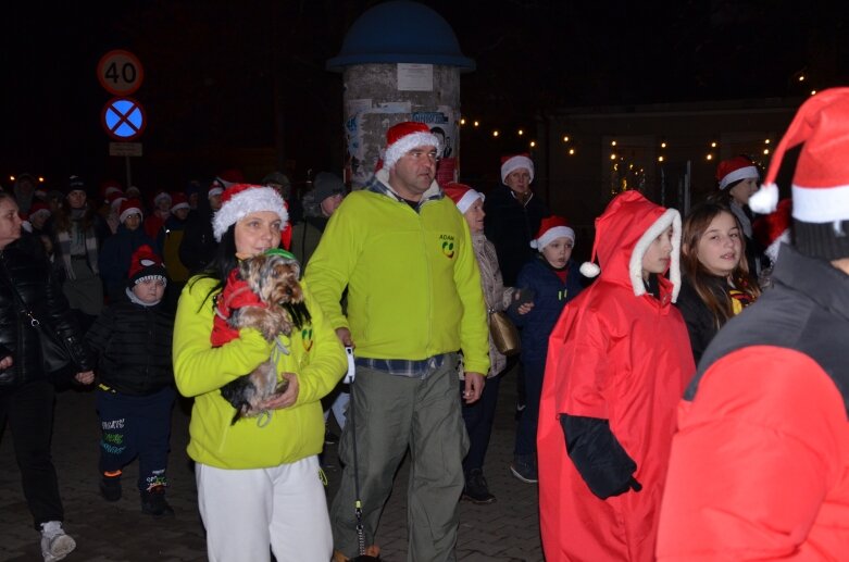  Magia świąt rozświetla Skierniewice: dziesiątki Mikołajów na rynku 