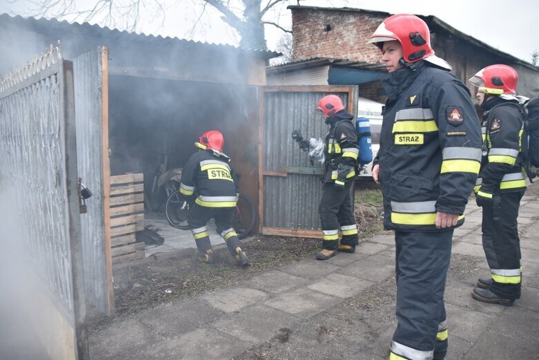  Niewielki pożar w centrum Skierniewic 