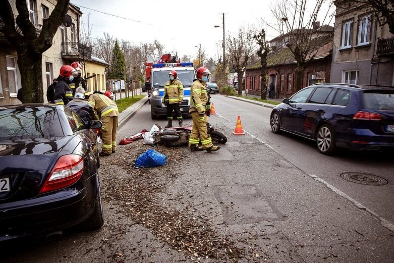  Potrącony motorowerzysta na ulicy Batorego 