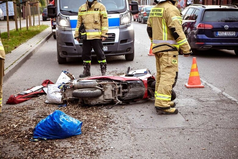  Potrącony motorowerzysta na ulicy Batorego 