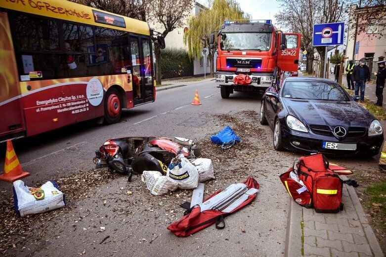  Potrącony motorowerzysta na ulicy Batorego 