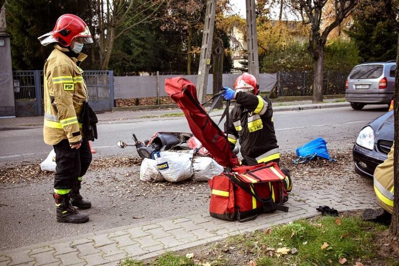  Potrącony motorowerzysta na ulicy Batorego 