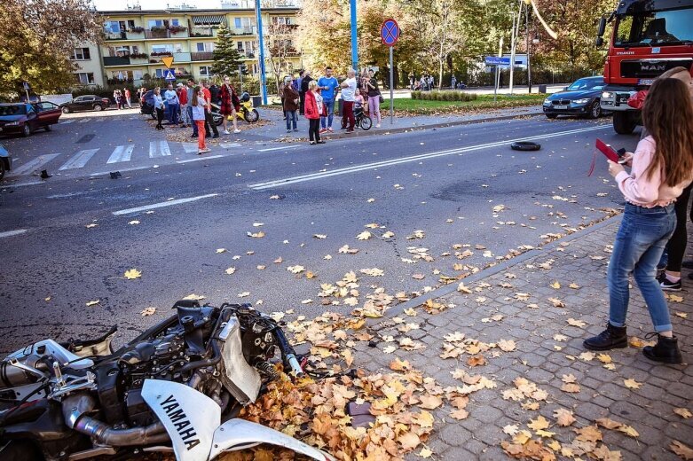  Poważny wypadek pod starostwem w Skierniewicach 