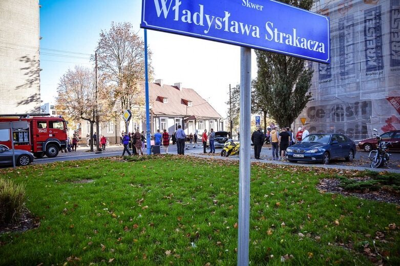  Poważny wypadek pod starostwem w Skierniewicach 