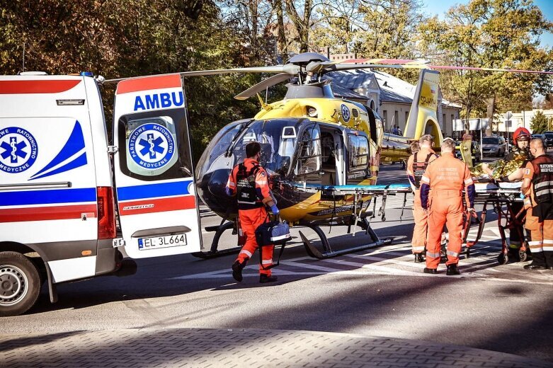  Poważny wypadek pod starostwem w Skierniewicach 