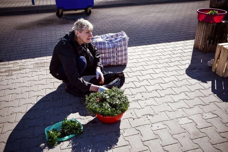  Słaby dziś handel na skierniewickim targowisku 