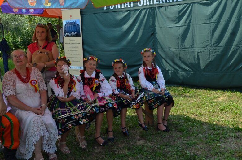  Tłumy na powiatowyh dożynkach w Godzianowie 