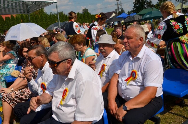  Tłumy na powiatowyh dożynkach w Godzianowie 