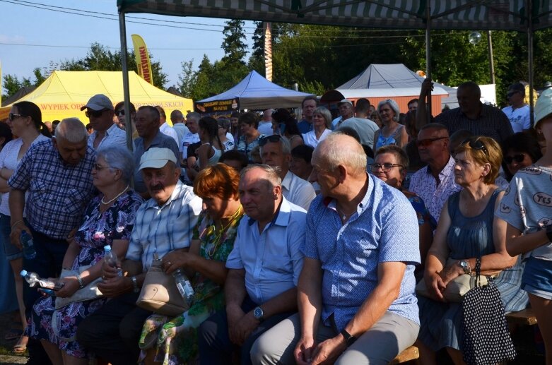  Tłumy na powiatowyh dożynkach w Godzianowie 