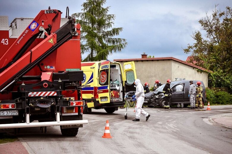  Wypadek na osiedlu Rawka w Skierniewicach 