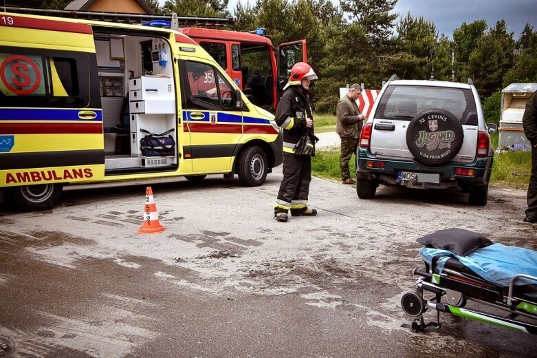  Wypadek na osiedlu Rawka w Skierniewicach 