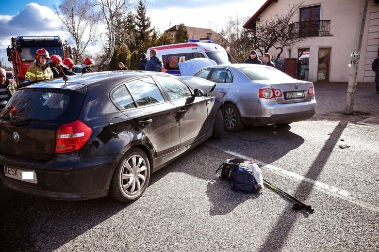  Wypadek na ulicy Kościuszki w Skierniewicach 