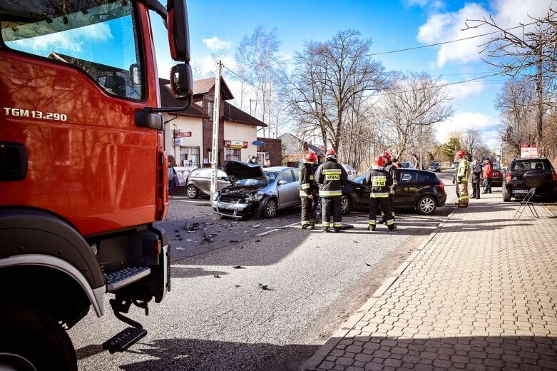  Wypadek na ulicy Kościuszki w Skierniewicach 