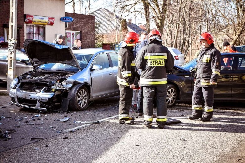  Wypadek na ulicy Kościuszki w Skierniewicach 