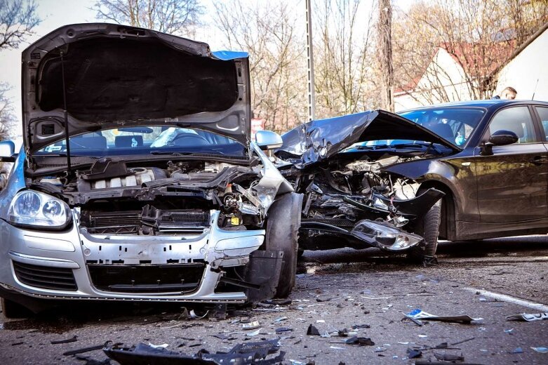  Wypadek na ulicy Kościuszki w Skierniewicach 