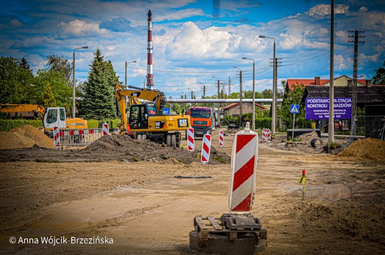  Skierniewice: Do końca czerwca rondo ul. Skłodowskiej z Czerwoną będzie gotowe 