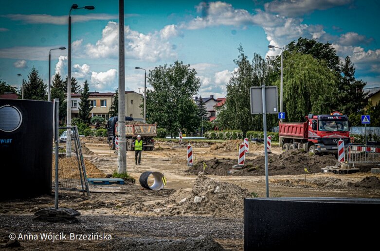  Skierniewice: Do końca czerwca rondo ul. Skłodowskiej z Czerwoną będzie gotowe 