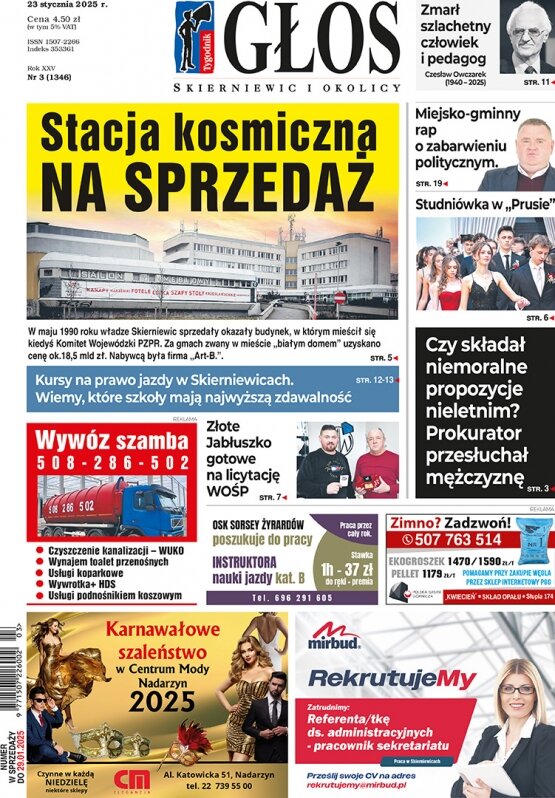 Głos Skierniewic i Okolicy 23.01.2025 r. 23 stycznia 2025